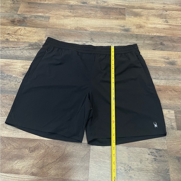 Spyder Black Athletic Shorts Lightweight Elastic Waist - Picture 6 of 12